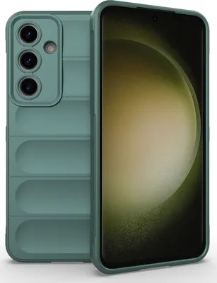 Produktbild von Mobigear Bumpy  Samsung Galaxy S24 FE Hülle Flexibles TPU Backcover - Grün