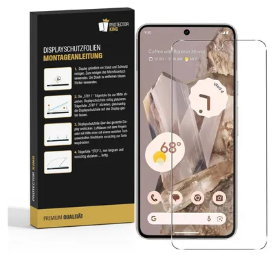 Produktbild von 3x Flexibles 9H Panzerglas für Google Pixel 8 HD KLAR Displayschutz Schutzfolie Schutzglas Panzerfolie Screen-Protector Anti-Shock Anti-Bruch Anti-Stoß Anti-Schmutz