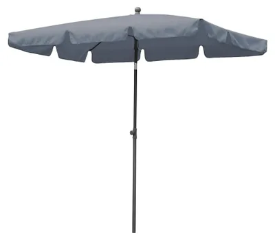 Produktbild von Sonnenschirm Balkonschirm Gartenschirm - 200 x 125 cm - Rechteckig - Neigbar - UV-beständig