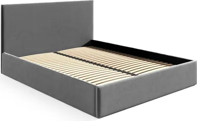Obrázek produktu pro GUTTO čalouněná postel manželská postel plocha na ležení 140 x 200 cm dřevěný lamelový rošt béžová postel z veluru