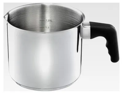 Produktbild von Milchtopf Induktion 1,35 l Edelstahl mit Griff Innenskala für alle Herdarten