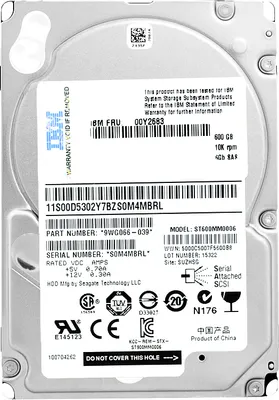 Obrázok produktu pre IBM 00Y2683, 600 GB, 10000 ot/min, 2.5", SAS