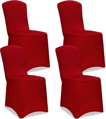 Immagine prodotto di Deuba Coprisedie Stretch Set di 4 Fodere Elasticizzabili Lavabili Fodere Protezione Universali per Eventi Feste Celebrazioni