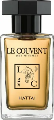 A perfume bottle is shown against a white background.