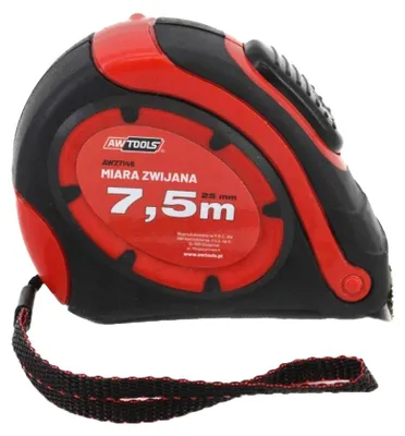 Imagen del producto de AW Tools - Cinta métrica AW1100 (7,5 m x 25 mm) (Rojo/)