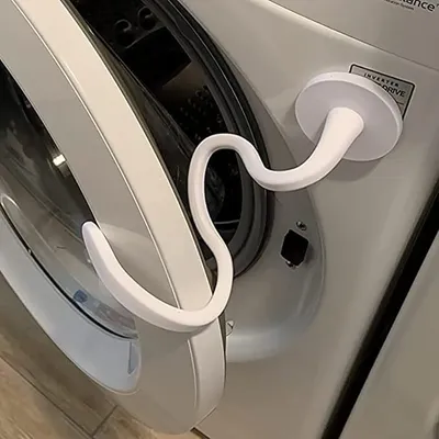 Produktbild von Frontlader-Waschmaschinentürstütze, Magnetischer Waschmaschinentürhalter, Universelle Flexible Waschmaschinentürstütze, Passend für die Meisten Waschmaschinen(Weiß)