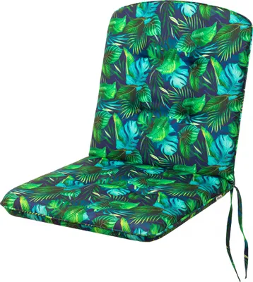 Zdjęcie produktu dla HOBBYGARDEN outdoor/indoor, poduszka na siedzisko, poduszka na siedzisko, poduszka na meble ogrodowe, na krzesla lub lezaki, poduszka, sofa, 102 x 50 x 6 cm, niebieskie liscie