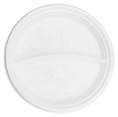 Zdjęcie produktu dla Talerze plastikowe wielokrotnego użytku, 500 sztuk, średnica 22 cm