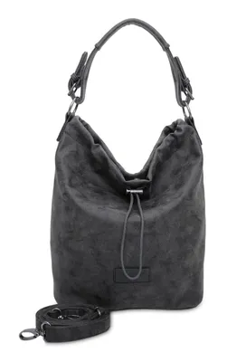 Produktbild von Fritzi aus Preußen Schultertasche Umhängetasche Poppi04 Vintage Hobo Bag Black Idol schwarz
