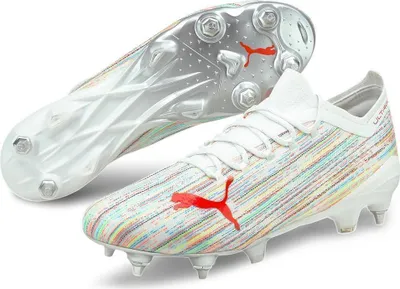 Produktbild von PUMA ULTRA 1.2 MxSG Fußballschuhe puma white/red blast/puma silver 40.5
