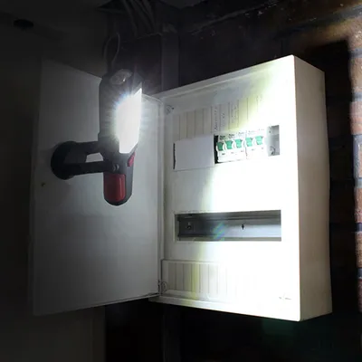 Produktbild von Eufab 12V 230V SMD LED Akku Arbeitsleuchte Li-Ion Stablampe Werkstattlampe