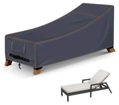 Produktbild von Schutzhülle für Gartenliege, 200x75x40/70cm, aus 420D Oxford, wasserdicht, UV-Schutz, reißfest, Grau