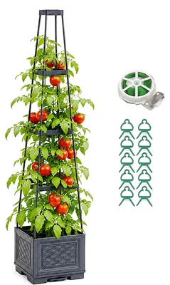 Obrázok produktu pre Vyvýšený záhradný záhon s popínavou konštrukciou pre zeleninu a kvety