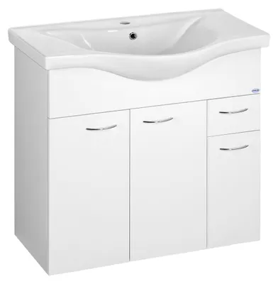 Produktbild von Aqualine KERAMIA FRESH Unterschrank 74,5x74x34,7cm, Weiß