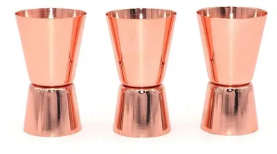 Produktbild von Cocktail Jigger Set 3 Stück 15ml/30ml Edelstahl Roségold