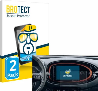Produktbild von 2x Für Toyota Aygo X (2022) Schutzfolie BROTECT Displayschutz Display Schutz Folie Klar Transparent