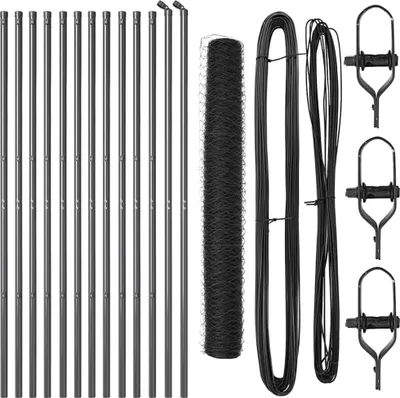 Image de Poteaux de clôture vidaXL gris
