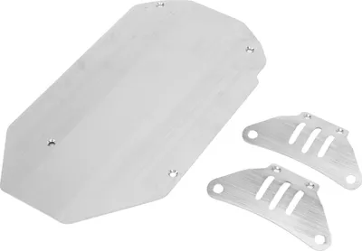 Imagen del producto de Blindaje para chasis de coches a control remoto, placa de blindaje para chasis de acero inoxidable, placa protectora de metal para chasis, blindaje para chasis de coches a control remoto a escala 1/10, placa protectora para chasis de coches a control remoto, accesorios para coches a control remoto