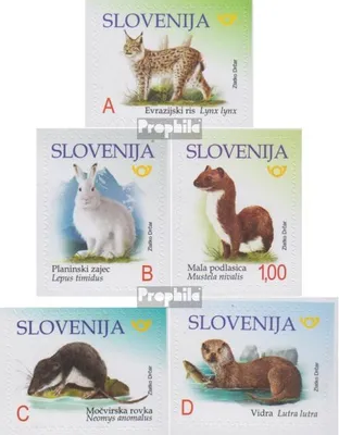 Produktbild von Briefmarken Slowenien 2018 Mi 1316-1320 (kompl.Ausg.) postfrisch Gefährdete Säugetiere