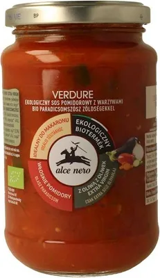 SOS POMIDOROWY Z WARZYWAMI (VERDURE) BIO 350 g - ALCE NERO