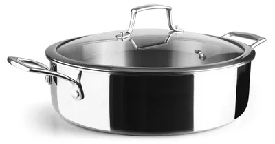 Image de Sauteuse inox 28cm + couvercle - Lacor - 60888 -