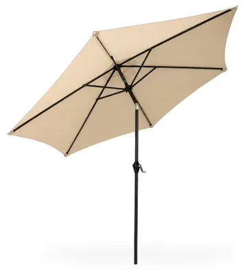 Zdjęcie produktu dla Parasol ogrodowy ORIENT z regulacją nachylenia w kolorze beżowym 270x270x235 cm
