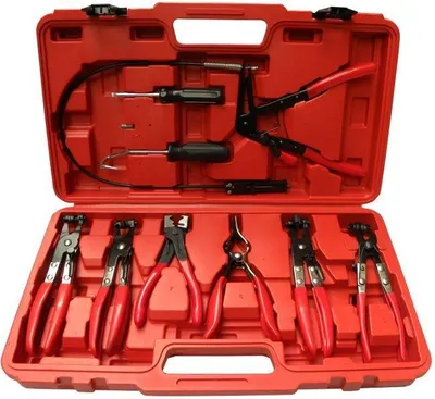 Produktbild von Geko SN1252 Schlauchklemmenzangen Werkzeug-Set 9-teilig