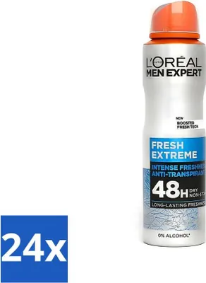 Obrázok produktu pre L'Oréal Men Expert Deodorant Spray Fresh Extreme 150 ml - výhodné balenie - 24 kusov