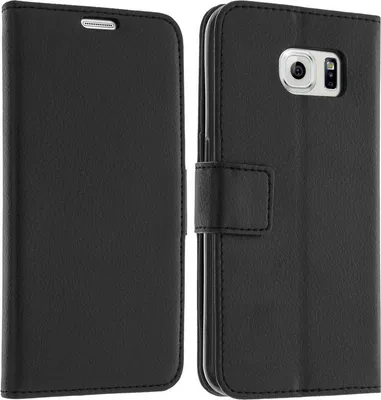 Image de Étui pour Samsung Galaxy S7 - Portefeuille noir Rabat Magnétisé Rangement Cartes Étui pour téléphone portable Phonillico®