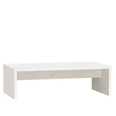 Produktbild von vidaXL Monitorständer Weiß 50x27x15 cm Massivholz Kiefer