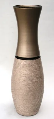 Produktbild von Blumenvase Keramik ca.60 CM INKL. Vaseneinsatz - verschiedene Farben Modell: Barriga Linda Olive Grau