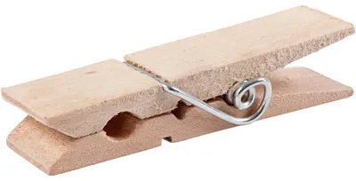 Produktbild von Holzklammer, L 7,2 cm, B 2 cm, 10 Stk/ 1 Pck [HOB-564570]