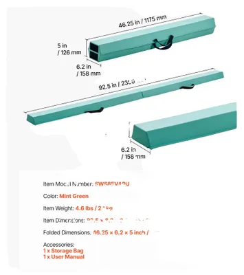 Image de Barre, design pliable, surface antidérapante, vert menthe