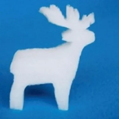 Produktbild von Winterdeko RENTIER 17cm aus 4cm FORMWATTE
