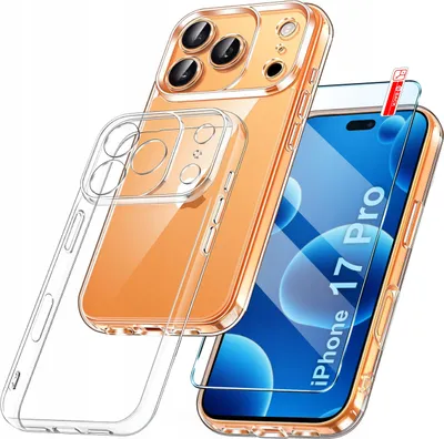 Zdjęcie produktu dla Etui do iPhone 17 Pro WZMACNIANE CLEAR CASE 2MM + Szkło 9H