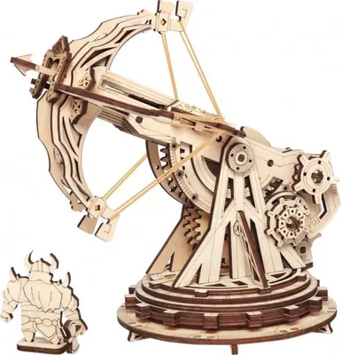 Zdjęcie produktu dla Puzzle 3D Epic War, Balista grea de asediu, ROKR, Lemn, 142 Piese, KW401