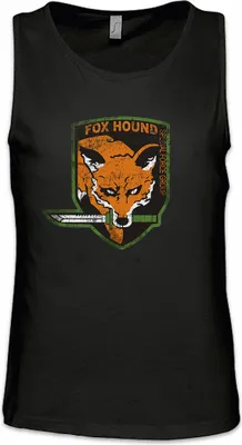 Produktbild von Urban Backwoods Foxhound Logo, Ärmelloses T-Shirt, Farbe: Schwarz, Größe: S