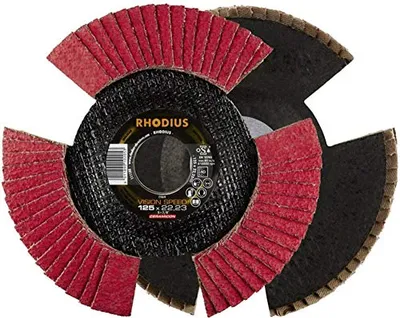 Produktbild von Rhodius 210652 VISION SPEED Flap disc Diameter 115 mm Bore diameter 22.23 mm Stainless steel 1 pc(s)