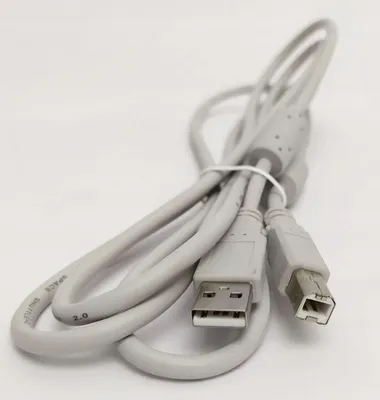 Produktbild von Hochwertiges USB 2.0 A zu B Kabel, 1.8m, Grau, Datenkabel