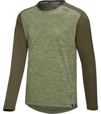 Produktbild von iXS Flow X Long Sleeve Jersey Olive-Dark Olive XXL