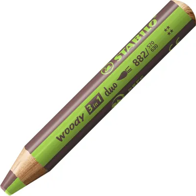 Immagine prodotto di STABILO 882/220-425 STABILO Multitalent marker woody 3 in 1 duo, arancione/mittelblau