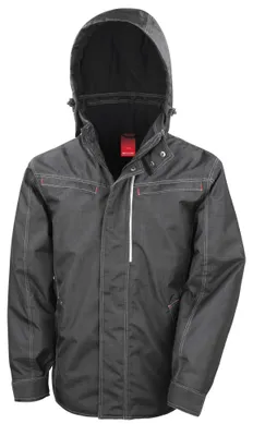 Produktbild von WORK-GUARD by Result - Jeansjacke für Herren/Damen Uni FK1224 (XXL) (Schwarz)