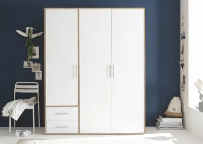Produktbild von Pol Power Valencia Kleiderschrank Laminat 3 Türen 155x195x60 cm