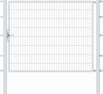 Produktbild von Alberts Einzeltor Flexo mit Zubehör, zum Einbetonieren, feuerverzinkt, Breite 200 cm, Höhe 160 cm