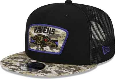 Produktbild von New Era 9FIFTY Trucker Cap Salute To Service 950 Baltimore Ravens black