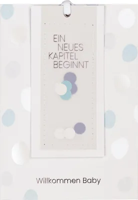 Produktbild von Lesezeichenkarte "Willkommen Baby"