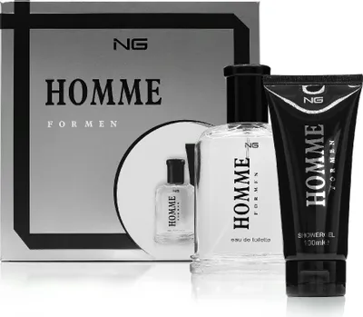 Produktbild von NG Geschenkset Homme for Men – 2-teilig mit Eau de Toilette 100 ml & Duschgel 100 ml, eleganter Herrenduft & Pflegeset, ideal als Geschenk