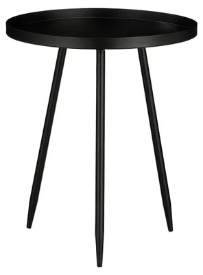 Productafbeelding van Mica Decorations bijzettafel Flores - H49 x Ø42 cm - Metaal - Zwart