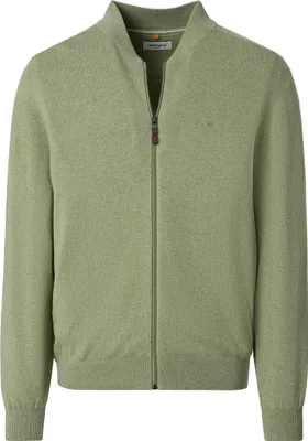 Produktbild von REDMOND Casual Herren Strickjacke Zipper Comfort Hellgrün S