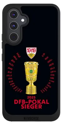 Produktbild von NIVOCASE Handyhülle für Samsung Galaxy A54 5G  Hülle NIVOpure Case Schwarz Offizielles Lizenzprodukt Pokal VfB Stuttgart